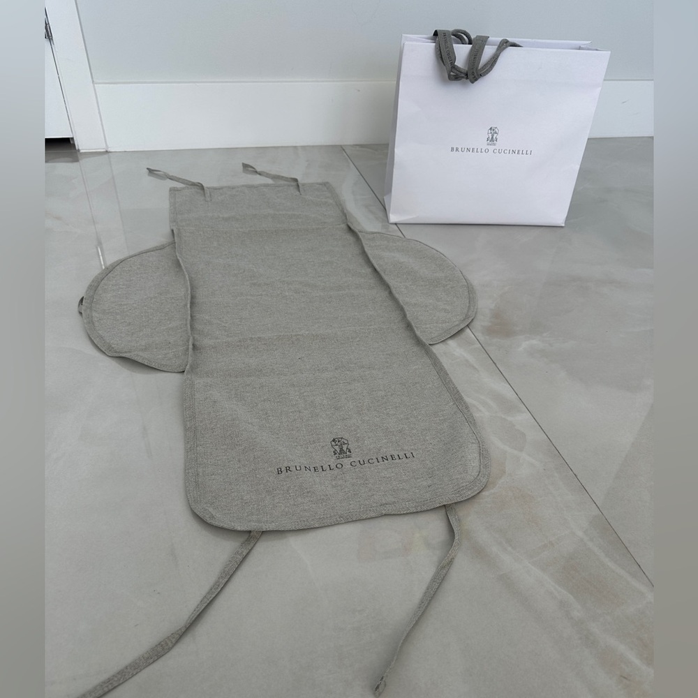 Brunello Cucinelli Garment Bag for Protecting Delicate Pieces w/ Shopping Bag